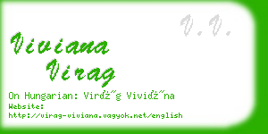 viviana virag business card